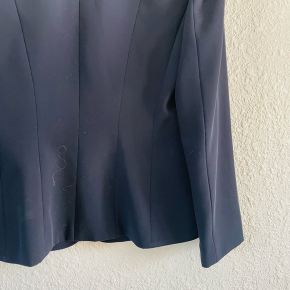 Tahari ASL Navy Blazer Jacket size 8 - Picture 7 of 15